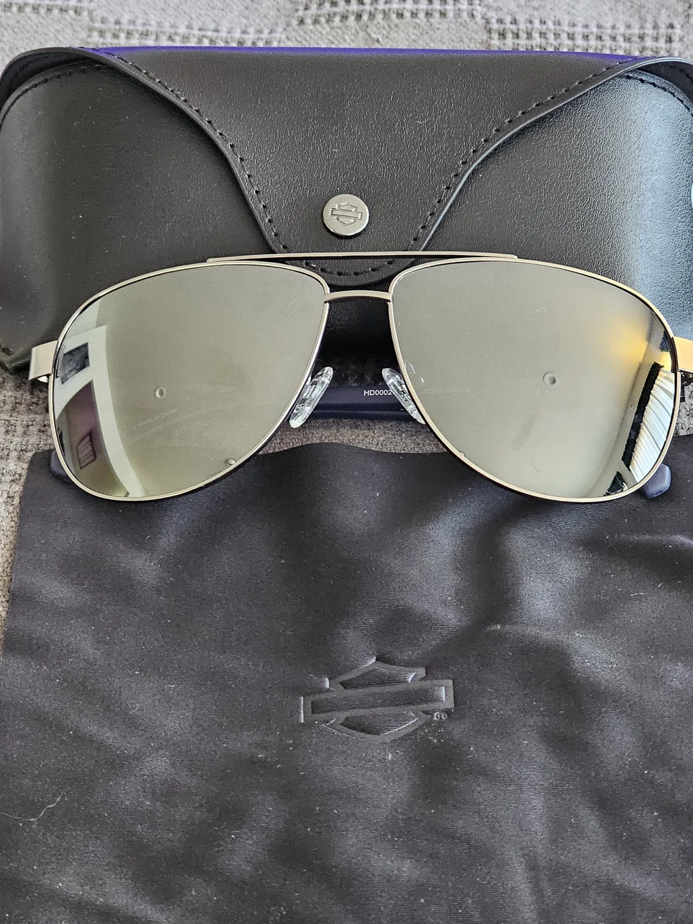 Harley-Davidson Black Men’s Bag with Embossed Logo